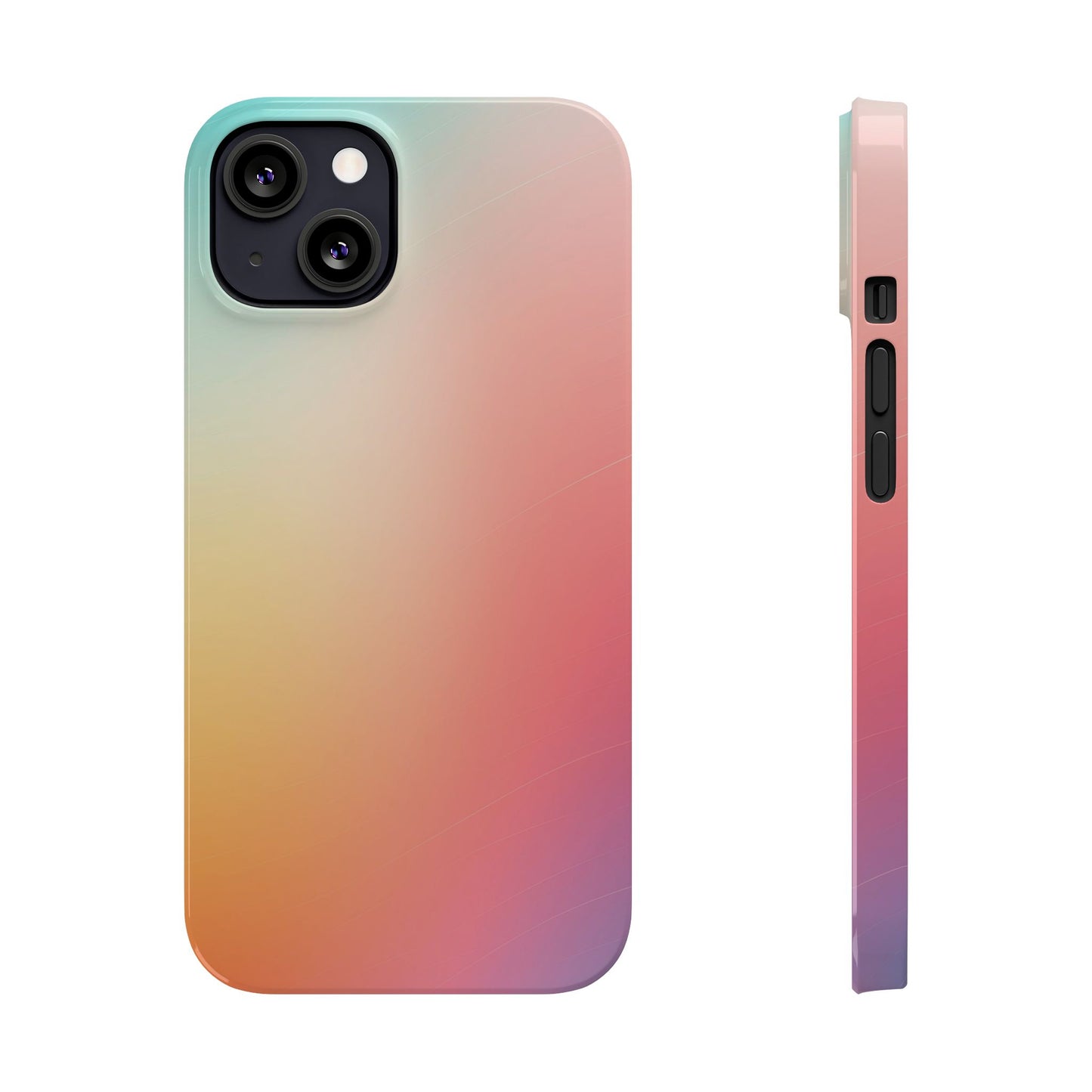 Pastel Gradient Slim Phone Case - Stylish & Protective Accessories for Everyday Use