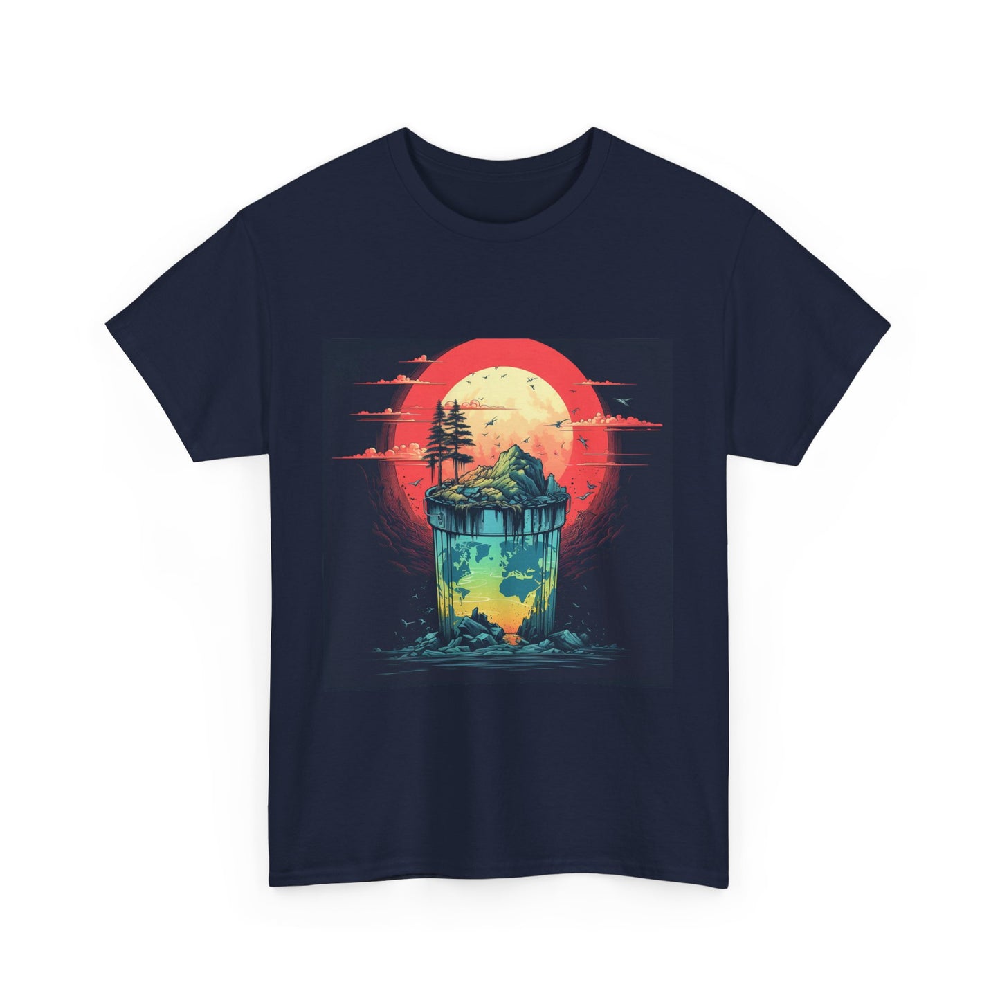 Sunset Island Adventure Unisex Heavy Cotton Tee