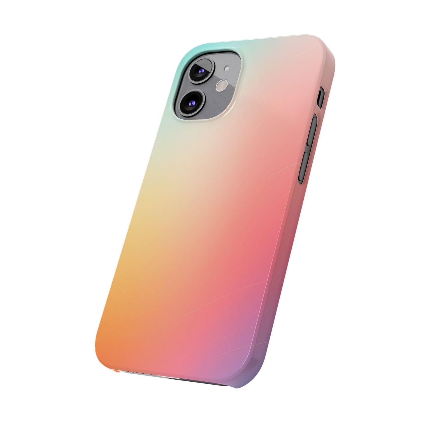 Pastel Gradient Slim Phone Case - Stylish & Protective Accessories for Everyday Use