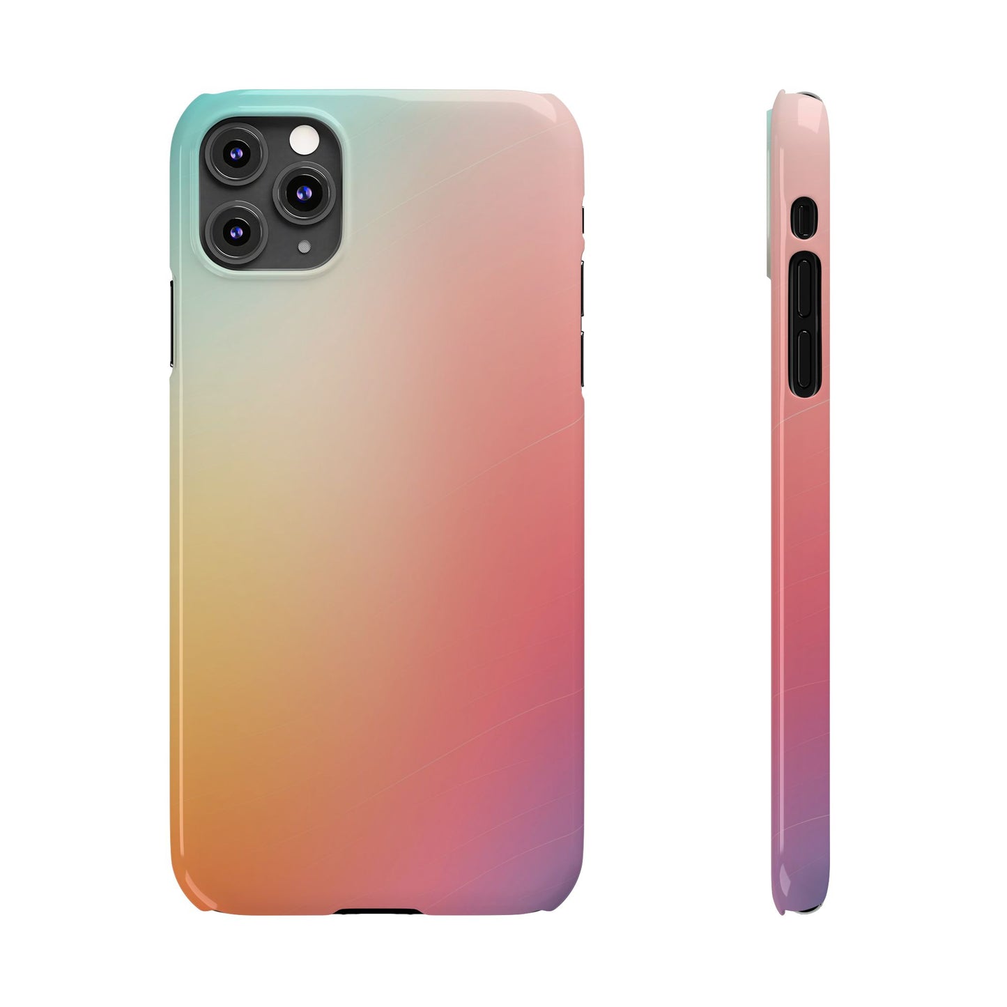 Pastel Gradient Slim Phone Case - Stylish & Protective Accessories for Everyday Use