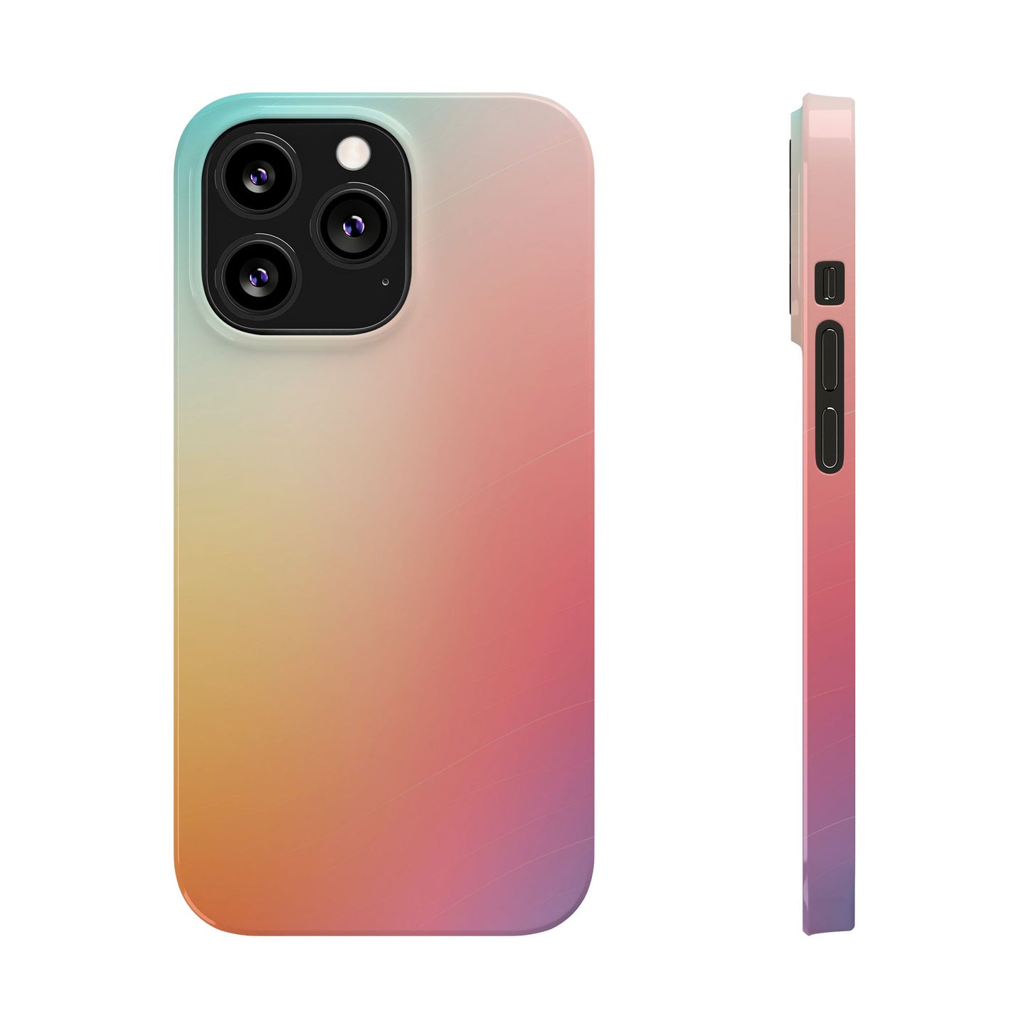 Pastel Gradient Slim Phone Case - Stylish & Protective Accessories for Everyday Use