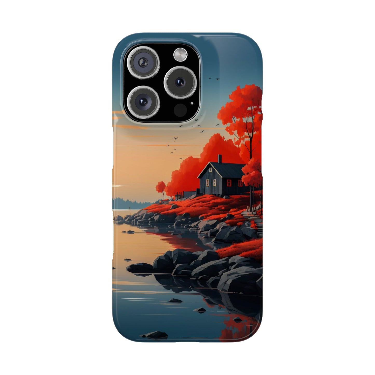 Nature-Inspired Slim Phone Cases - Autumn Landscape Design