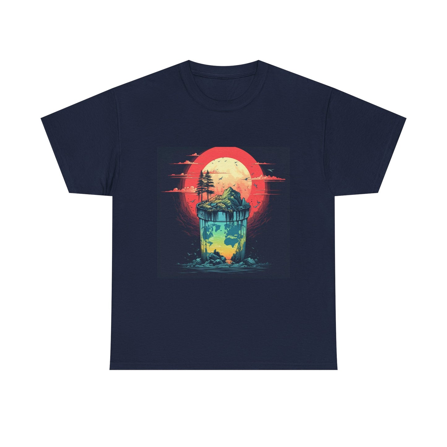 Sunset Island Adventure Unisex Heavy Cotton Tee