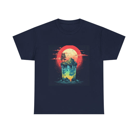 Sunset Island Adventure Unisex Heavy Cotton Tee