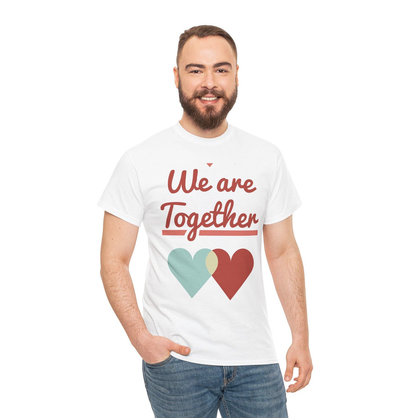 Love Connection Unisex Heavy Cotton Tee - 'We are Together' Design