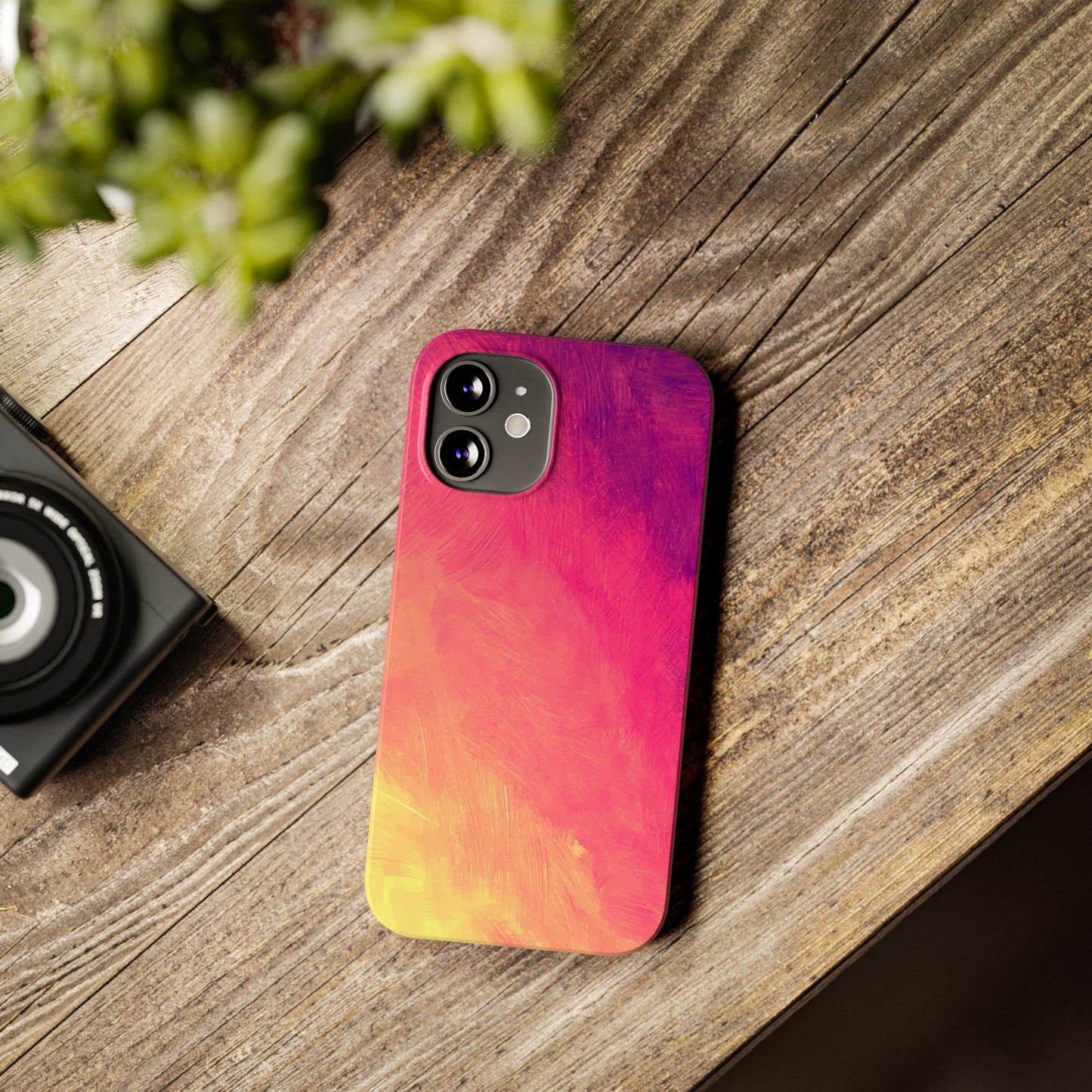 Vibrant Abstract Slim Phone Case - Colorful Protection for Every Day