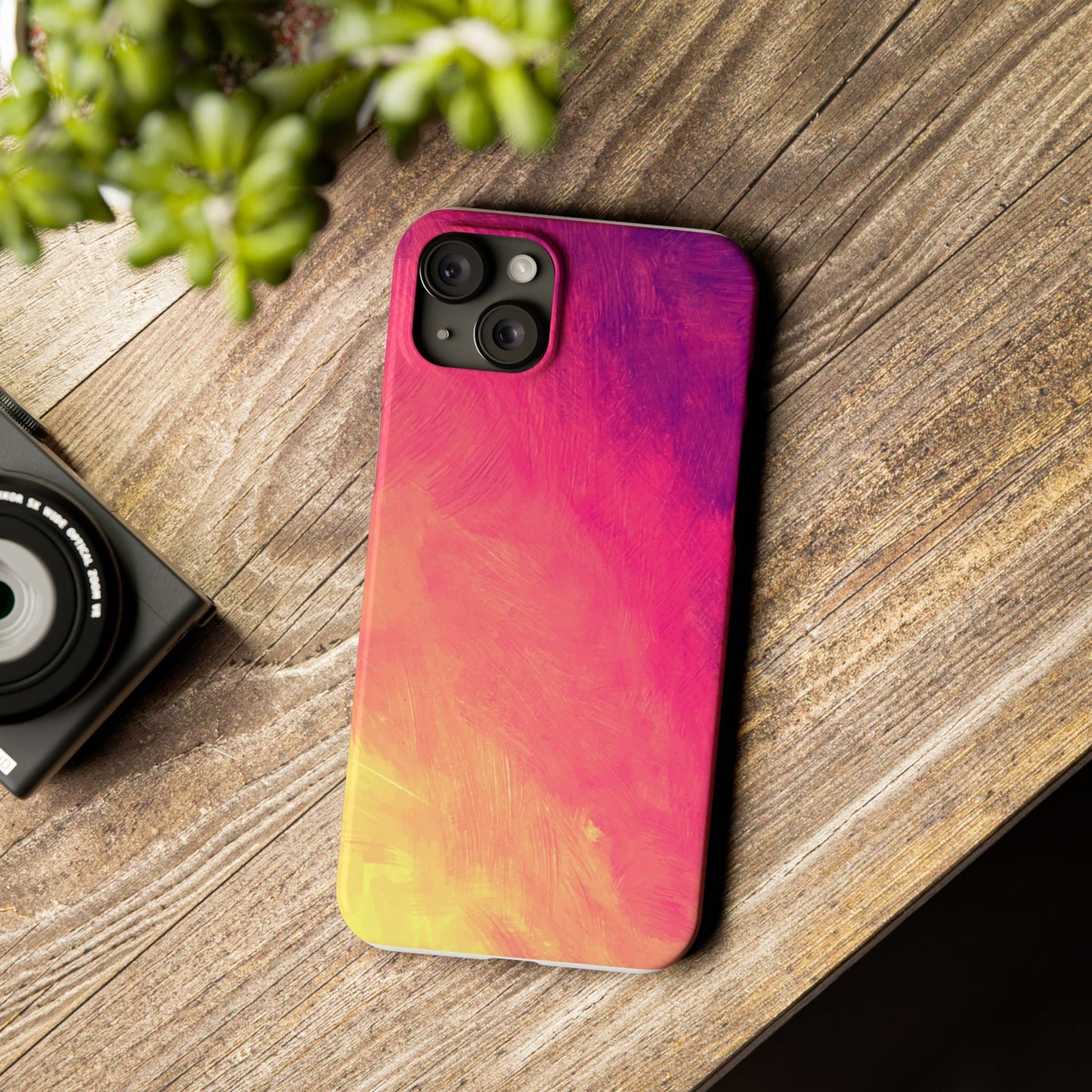 Vibrant Abstract Slim Phone Case - Colorful Protection for Every Day