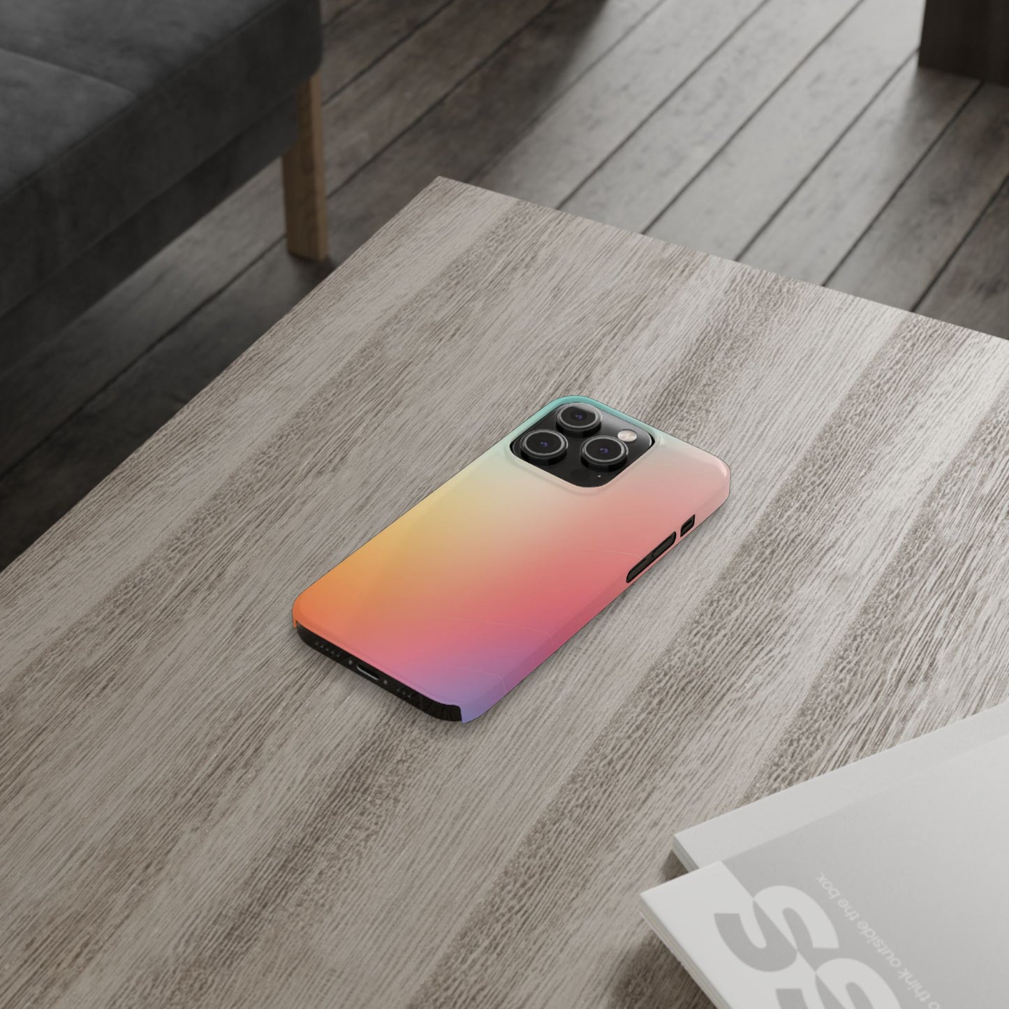 Pastel Gradient Slim Phone Case - Stylish & Protective Accessories for Everyday Use