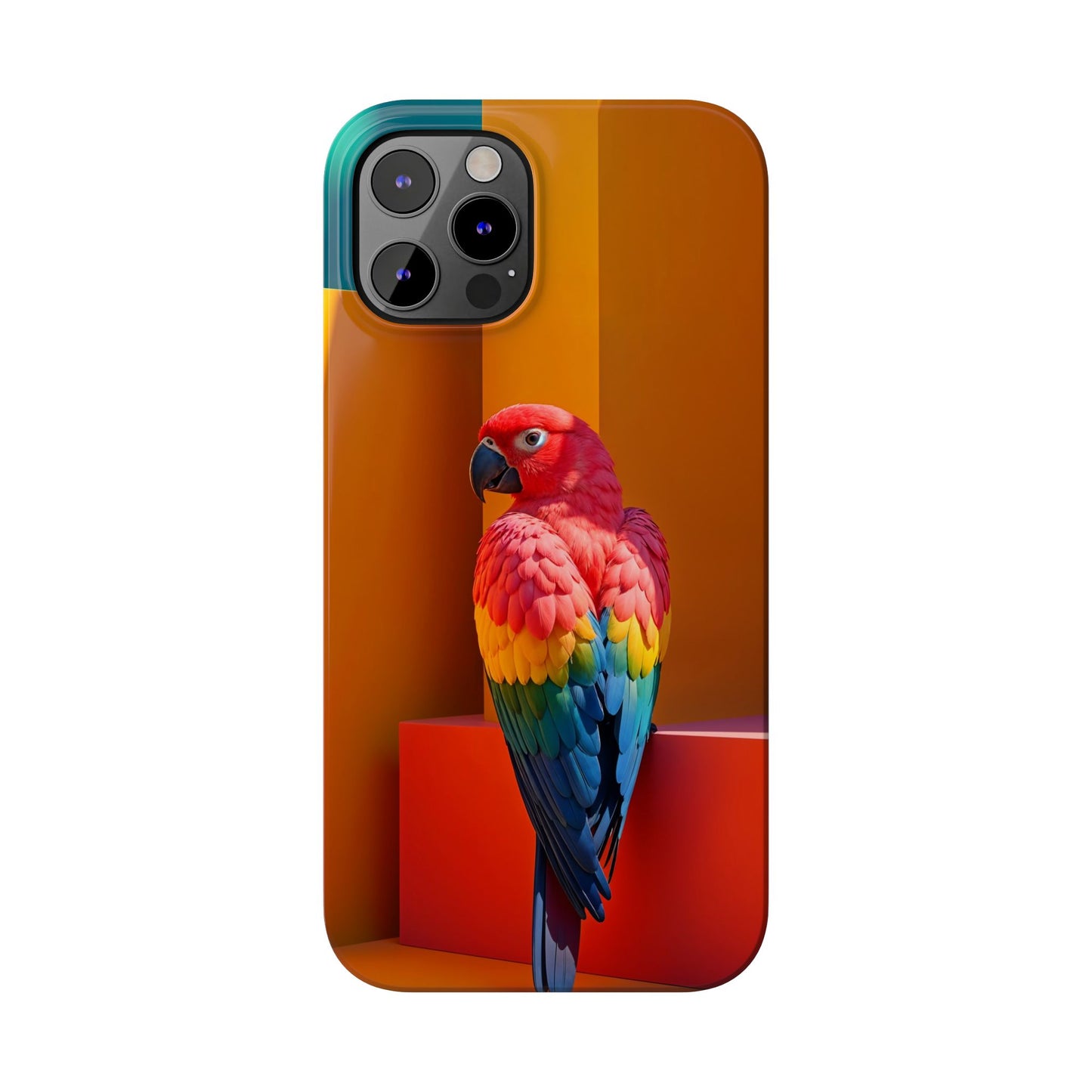 Vibrant Parrot Slim Phone Case - Colorful Tropical Design for Nature Lovers