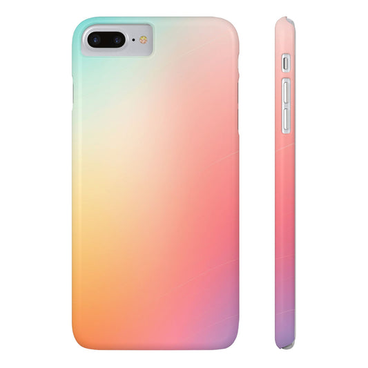 Pastel Gradient Slim Phone Case - Stylish & Protective Accessories for Everyday Use