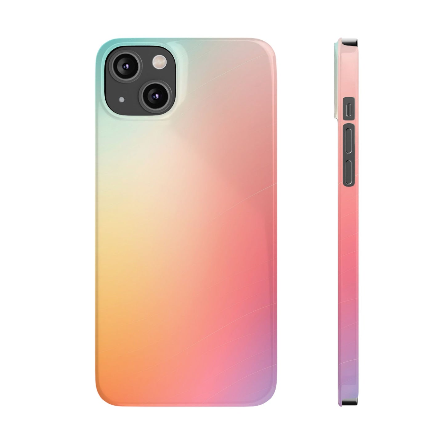 Pastel Gradient Slim Phone Case - Stylish & Protective Accessories for Everyday Use