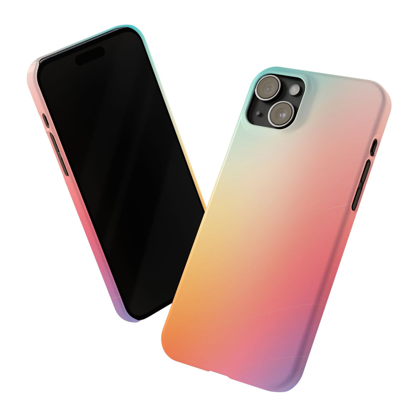 Pastel Gradient Slim Phone Case - Stylish & Protective Accessories for Everyday Use