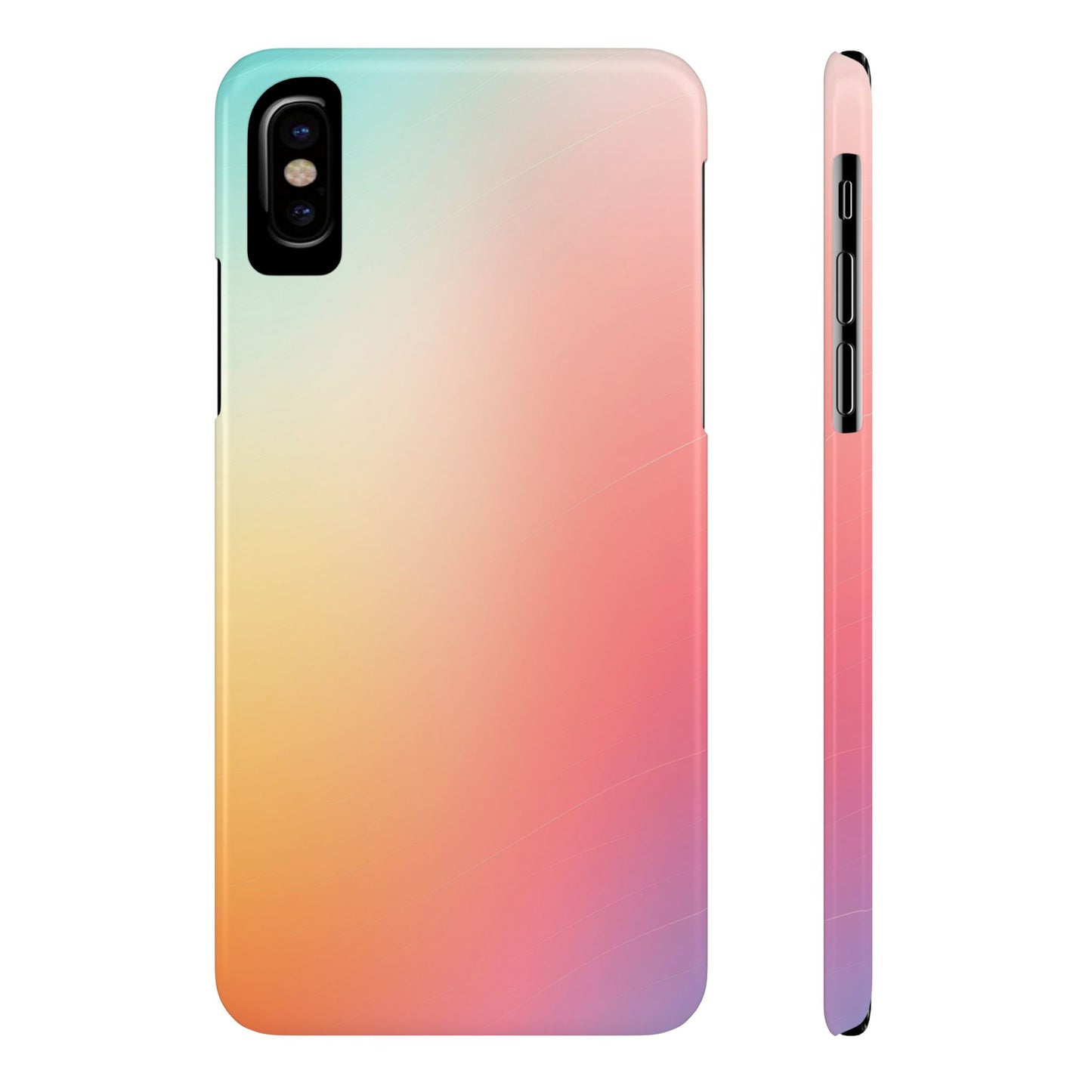 Pastel Gradient Slim Phone Case - Stylish & Protective Accessories for Everyday Use