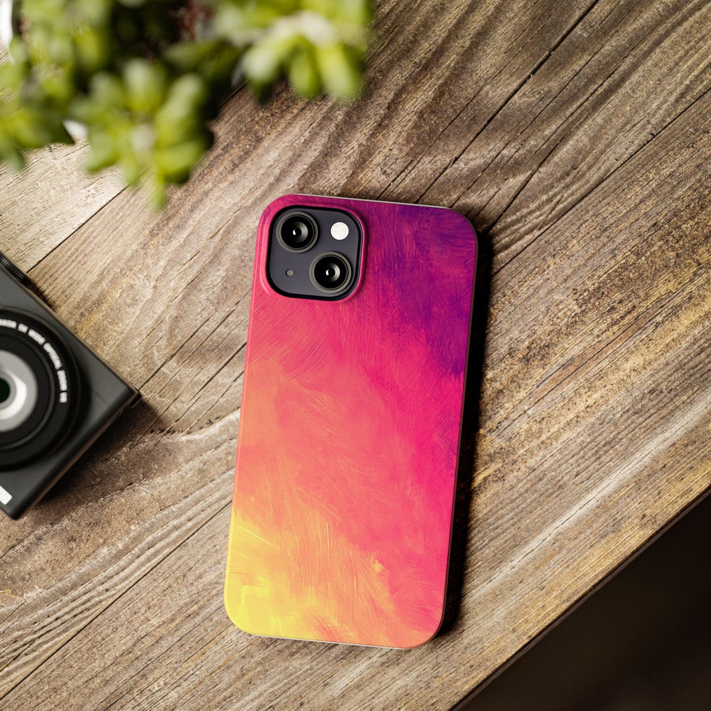 Vibrant Abstract Slim Phone Case - Colorful Protection for Every Day