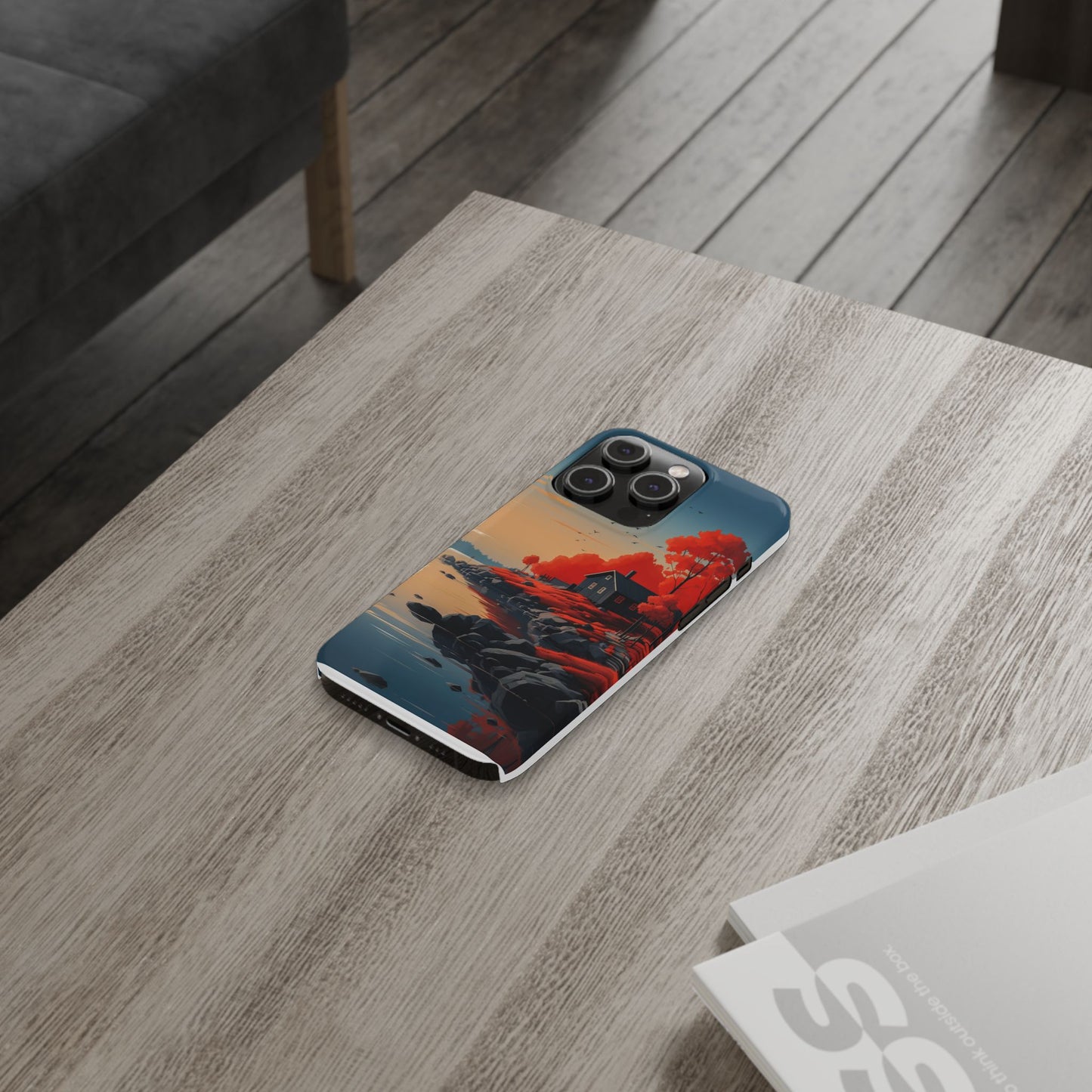 Nature-Inspired Slim Phone Cases - Autumn Landscape Design